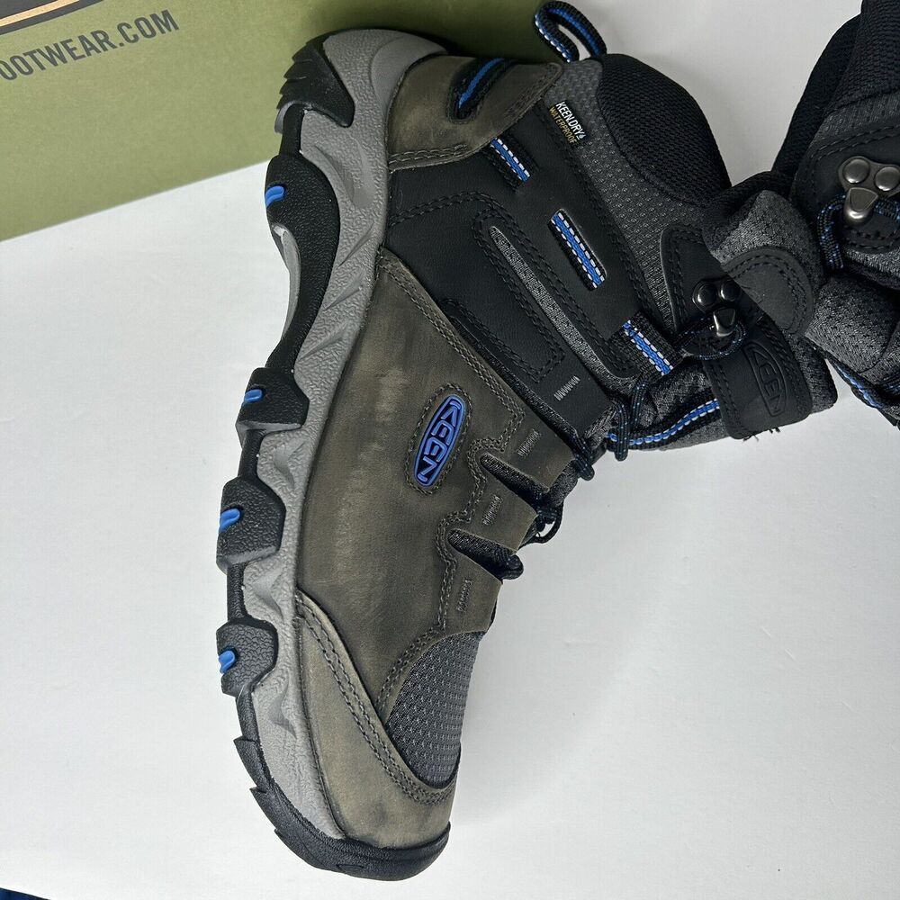 NEW KEEN MEN'S STEENS HIKING BOOTS 9.5 Magnet / Sky Driver - Picture 6 of 8